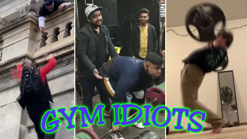 Gym Idiots - Capitol Wall Fall & New Year's Resolution Gym Fails