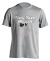 sport grey "Plus-Size Model" T-shirt