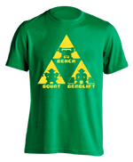 Kelly green "TriForce Powerlifting" T-shirt