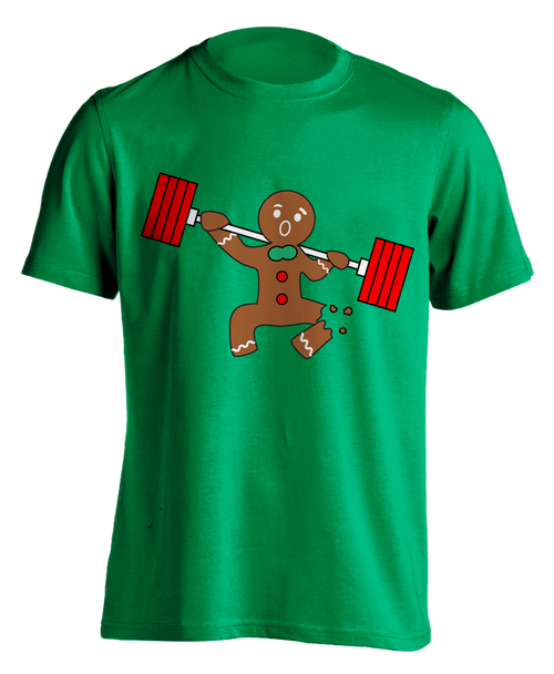 Kelly green "Ginger Snap - Squat" T-shirt