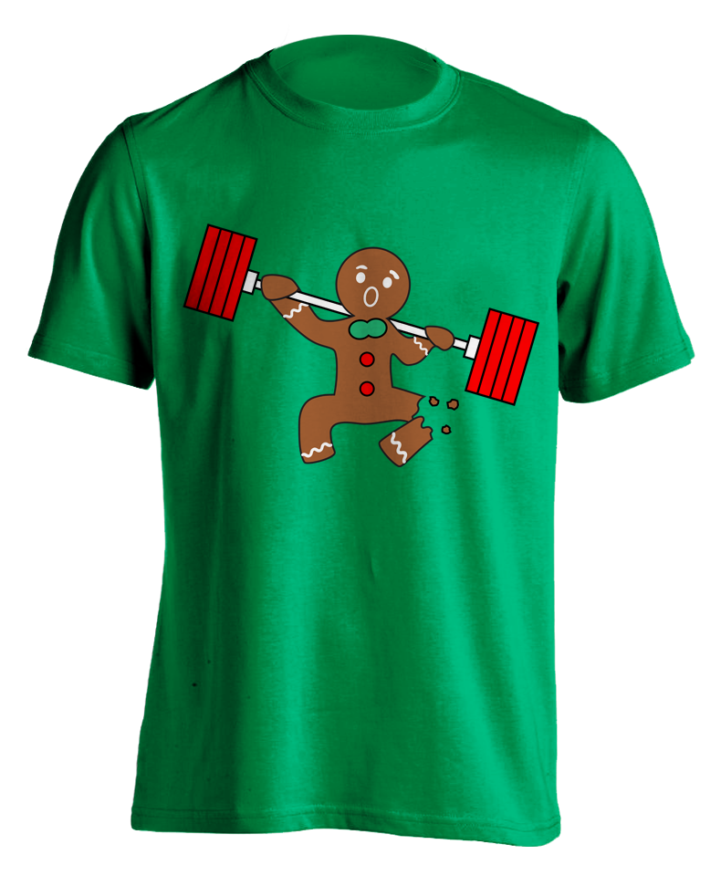 Kelly green "Ginger Snap - Squat" T-shirt