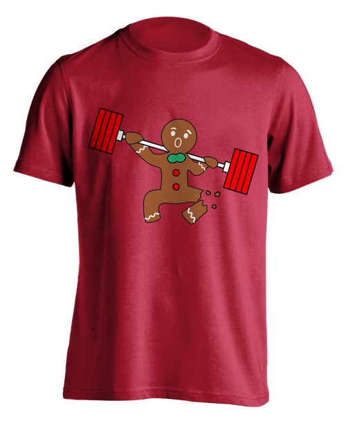 red "Ginger Snap - Squat" T-shirt