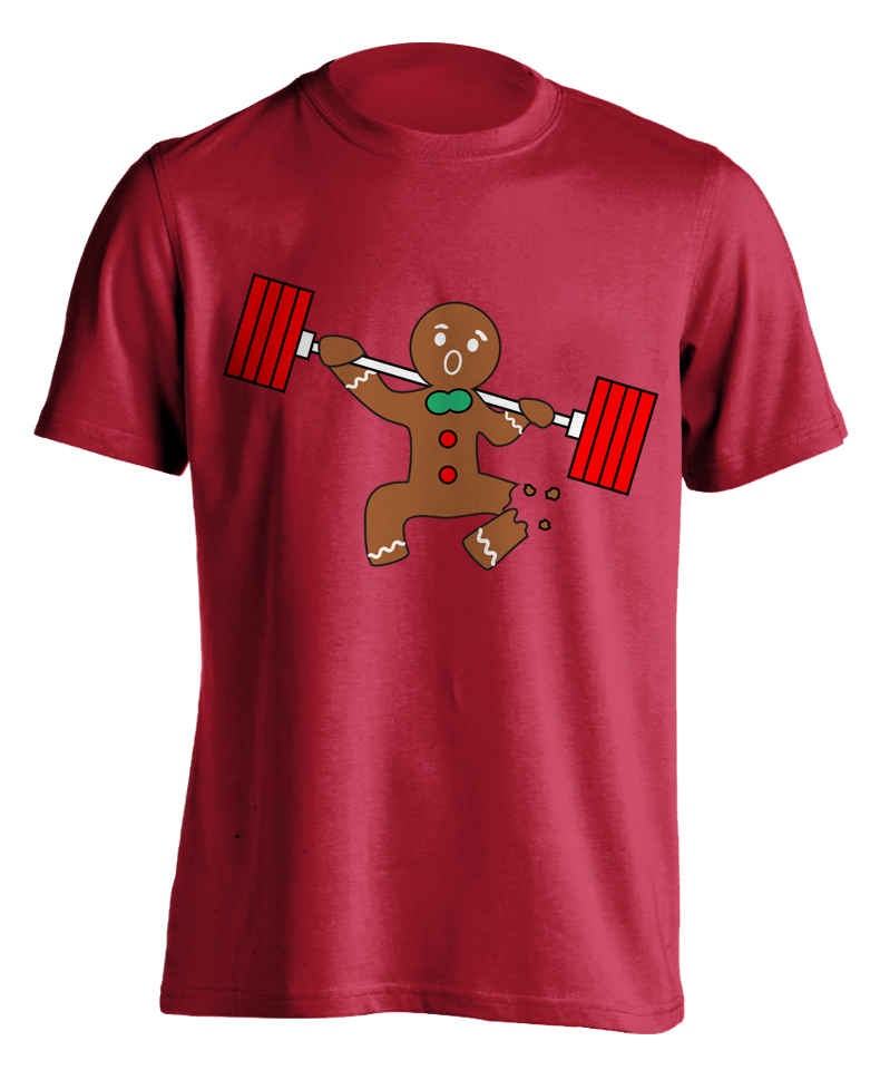 red "Ginger Snap - Squat" T-shirt