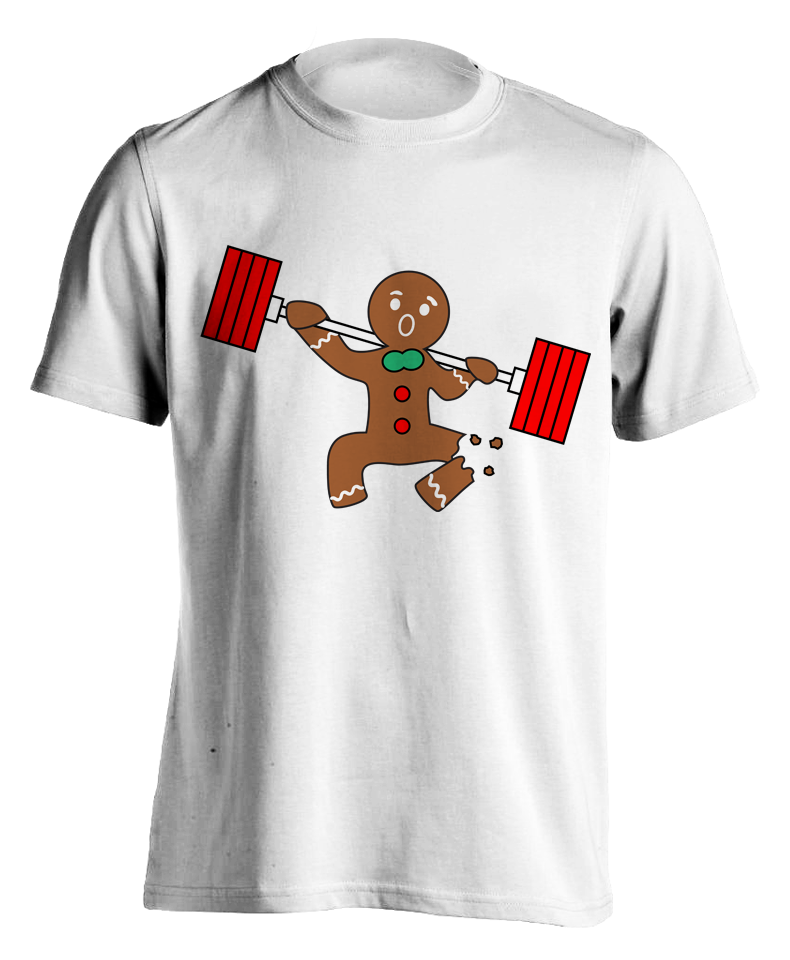 white "Ginger Snap - Squat" T-shirt