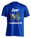 royal blue "Over-Encumbered - Bench" T-shirt
