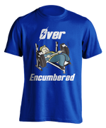 royal blue "Over-Encumbered - Bench" T-shirt