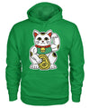 green "Health is Wealth" pullover hoodie