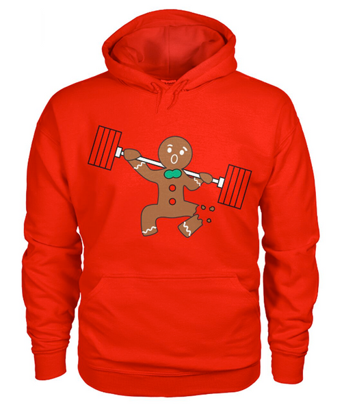 red  "Ginger Snap - Squat" pullover hoodie