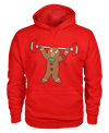red "Ginger Snap" pullover hoodie