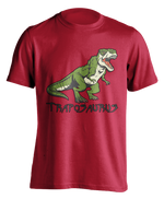 red "Traposaurus" T-shirt