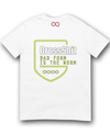 white "Bad Form is the Norm" T-shirt