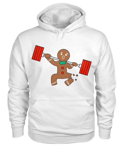 white  "Ginger Snap - Squat" pullover hoodie