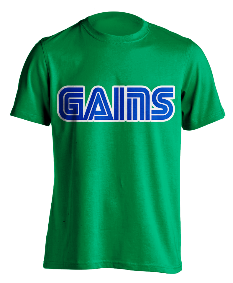 Chaos Emerald (Kelly green) GAINS T-shirt