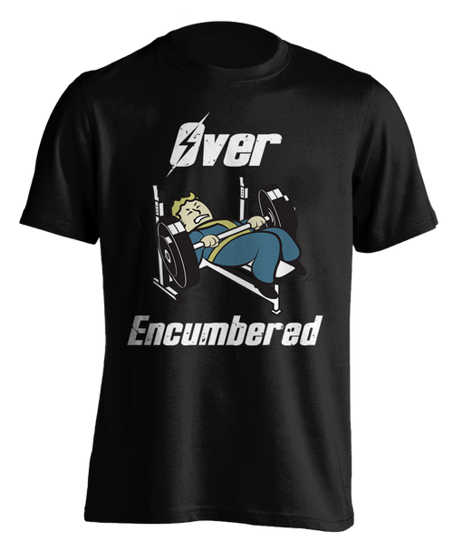 black "Over-Encumbered" T-shirt