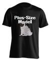 black "Plus-Size Model" T-shirt