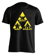 black "TriForce Powerlifting" T-shirt