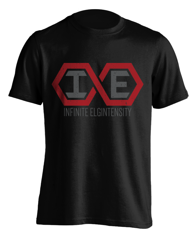 black "Infinite Elgintensity Logo" T-shirt