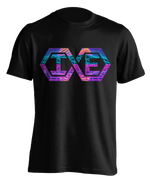 black "Infinite Elgintensity Retro Logo" T-shirt