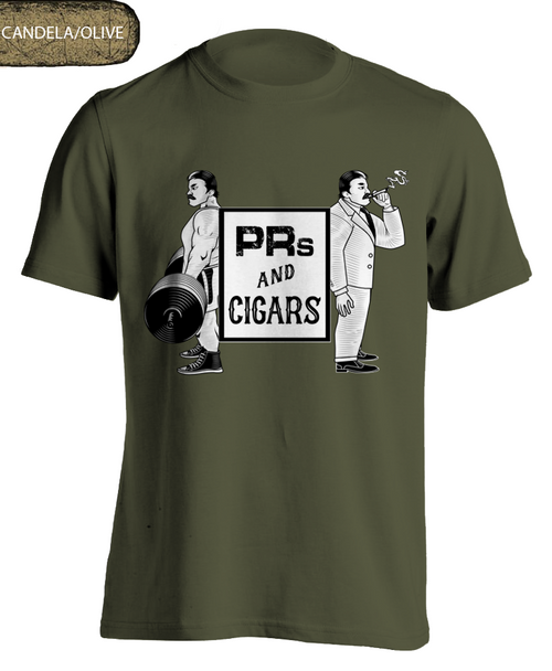olive "PRs & Cigars" T-shirt