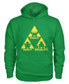 "TriForce Powerlifting" green pullover hoodie