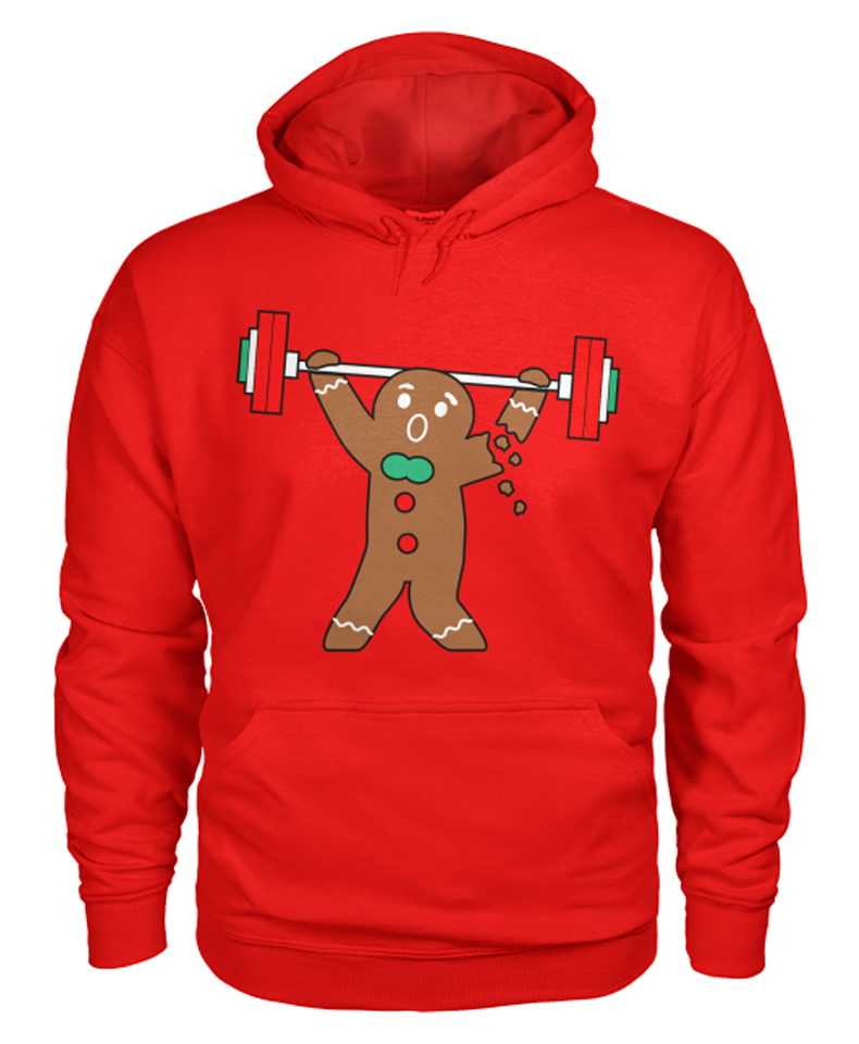 red "Ginger Snap" pullover hoodie