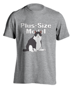 sport grey "Plus-Size Model: Cade" T-shirt