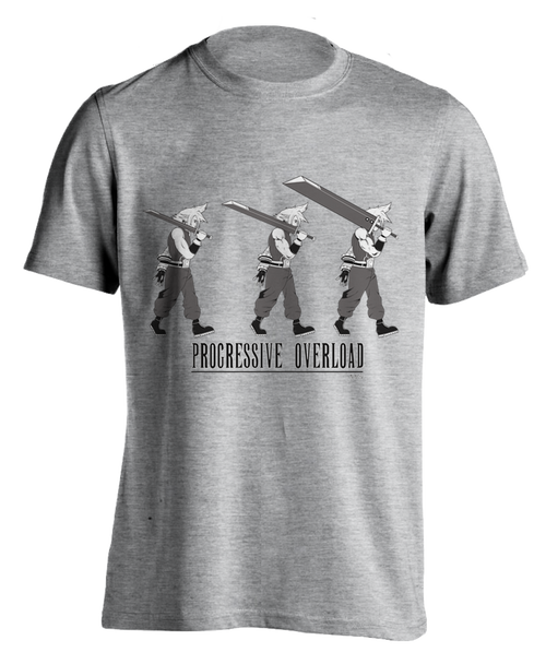 sport grey "Progressive Overload" T-shirt
