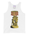 white "The Gains Are Yours" tank top